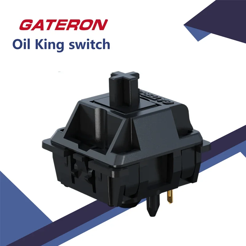 Gateron Oil King 2.0 Switch 55gf Black Three-layer Pin Self-lubricating Linear Handle Mechanical Keyboard Switch Accessories