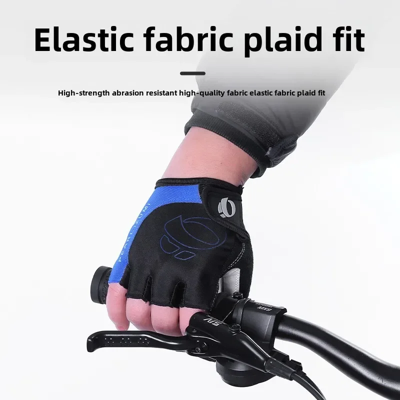 Männer Radfahren Fahrrad Handschuhe Halbe Finger Sport Handschuhe Fahrrad Anti-slip Kurze Finger Handschuhe Atmungsaktive Fitness Training Handschuhe