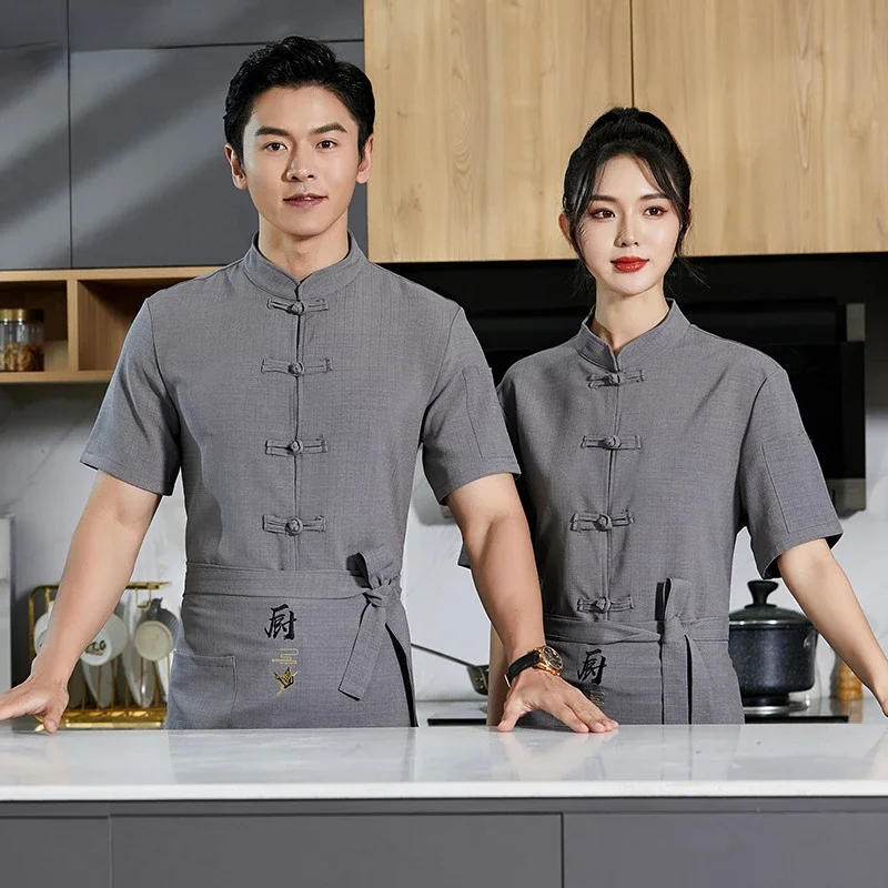 Chef Jacket Men Unisex Housewife Cook Wear Jacket Kitchen Cuisine Bakery Cafe Hotel Overalls Baker Waiter Wear Cooking Clothes