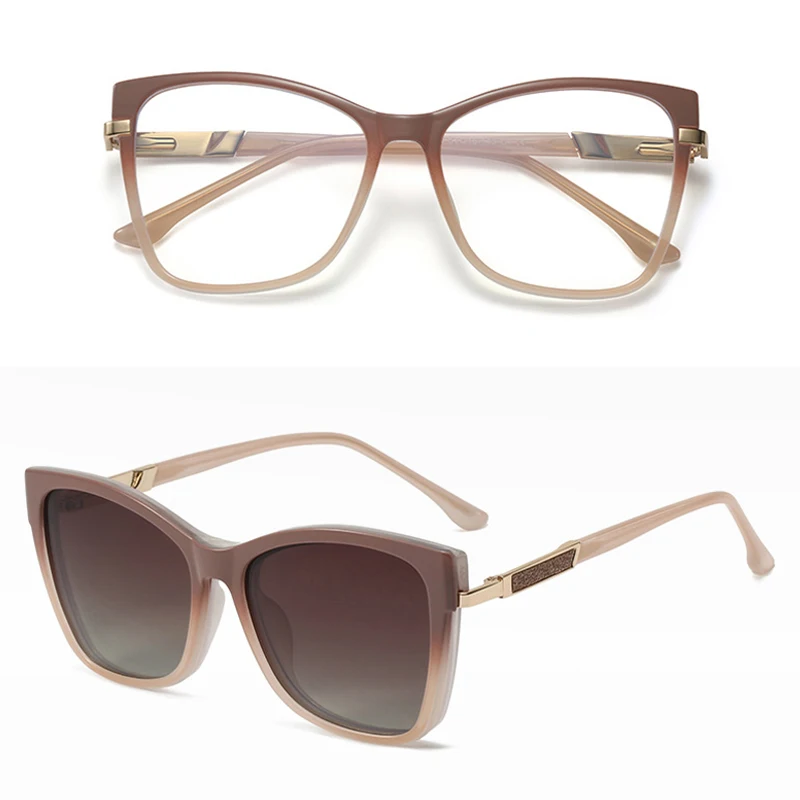 VICKY TR90 Polarized Magnetic Clip-on Sunglasses Unisex 5