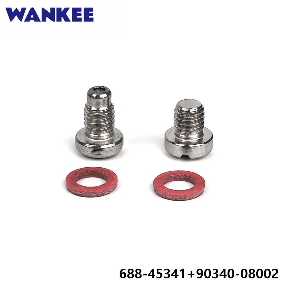 Drain Plug 688-45341-10 & 90340-08002 with Gasket 90430-08003 for Yamaha Parsun F130-300HP Outboard F25-04000031 F4-03000023