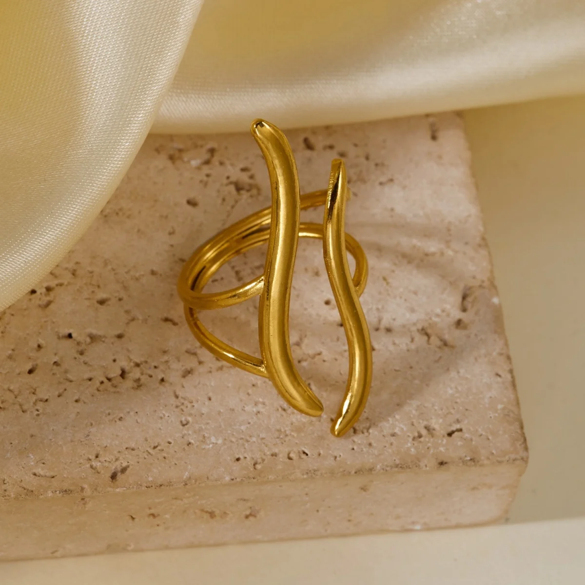 Vintage Edelstahl-Ringe mit Sonnenblumen- und Blattmuster für Damen und Herren, Punk-Mode, geometrischer Spiral-Oval-Fingerring, Schmuck – Detail 29
