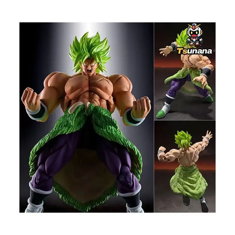 BANDAI S.H.Figuarts Super Saiyan Broly Asli Bola Naga Kekuatan Penuh Super Broly Tersedia Mainan Model Figur Anime