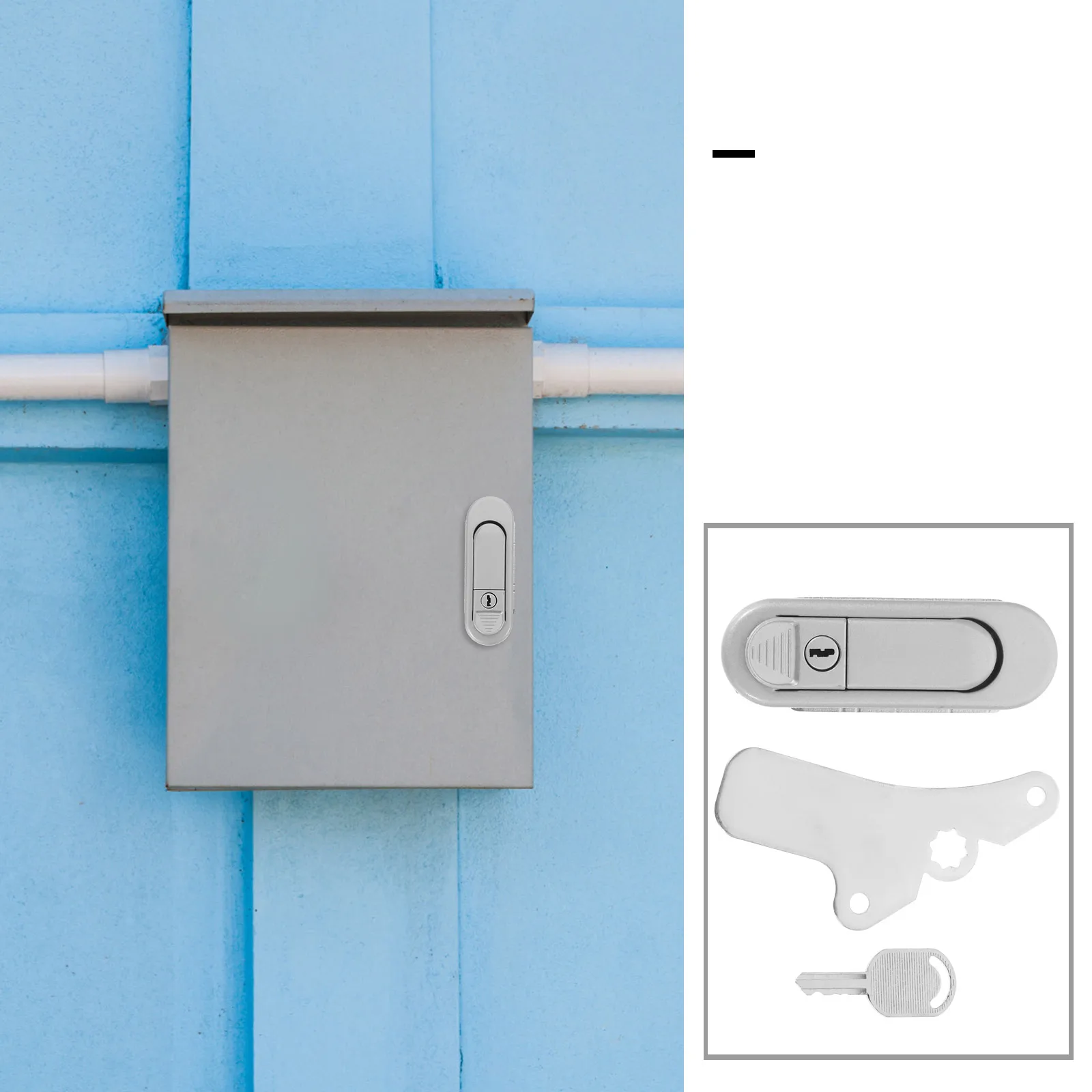 

Zinc Alloy Distribution Box Lock Cabinet Door Safety Electric Enclosures Coin Deposit Lightweight Corrosion Resistance Long Term