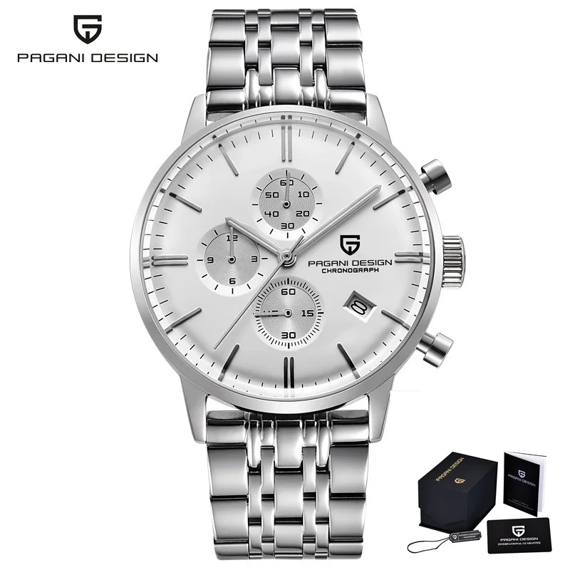 Men's Multi-Functional Quartz Watch with Sapphire Glass