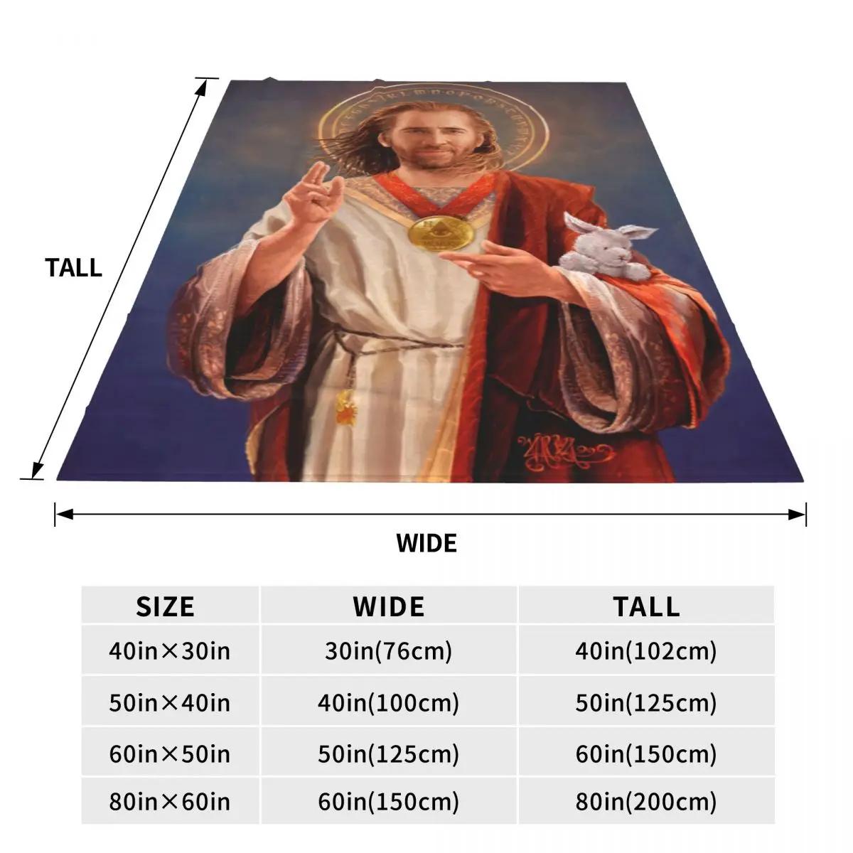 N-نيكولاس أقفاص البطانيات يسوع السفر الفانيلا رمي بطانية سوبر الأريكة الدافئة كرسي مخصص لتقوم بها بنفسك المفرش هدية #6