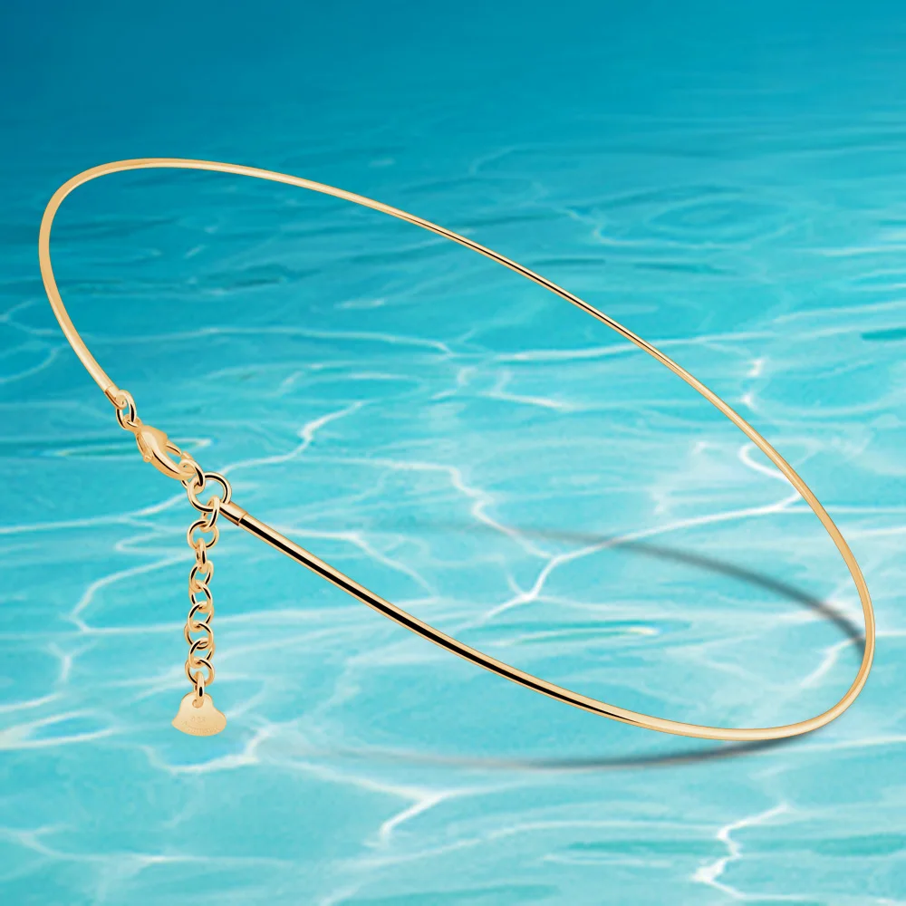 

Золотой воротник 925 Твердые серебряные кружева Ncklace для женщин. Классическая фотография. Размер 43-47 см Очаровательная Женская Подвеска Аксессуары в подарок