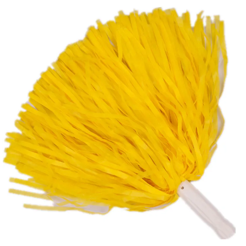 30pcs Wholesale Yellow Cheerleader Pom Poms Squad Cheerleading Pom