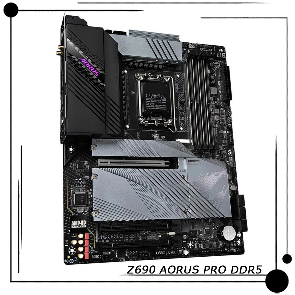 

For Gigabyte LGA1700 Support 12th CPU Z690 ATX 128GB Desktop Motherboard Z690 AORUS PRO DDR5