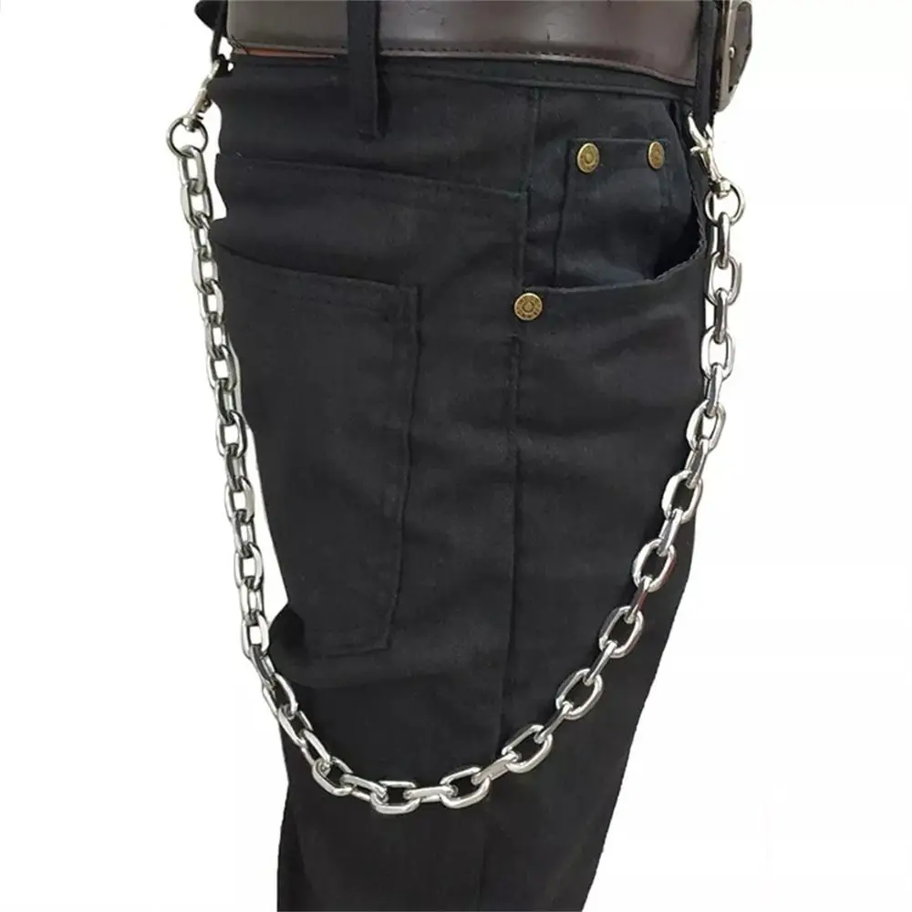 Fashion Single Strands Pants KeyChain Metal Link Punk Wallet Chain Big Ring Rock Punk Chain Street Wear