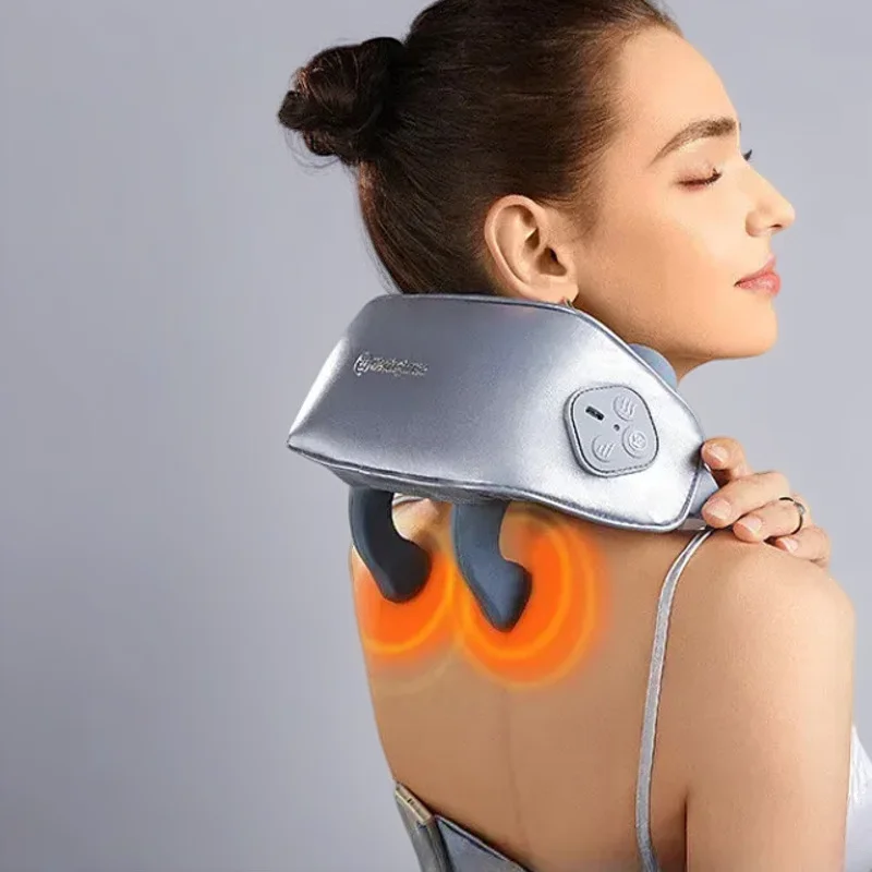 

Automatic Neck And Shoulder Massager Electric Cervical Device Trapezius Deep Kneading Massage For Neck Back Muscle Pain Relief