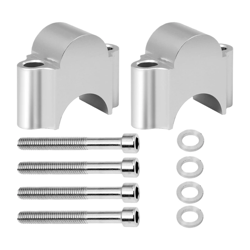 Handlebar Risers 22mm/28mm Height Adjustment Universal Fit Reduce Arm Fatigue