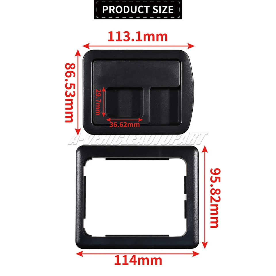 Black Trunk Liner Handle Bezel For Audi A3 A4 A5 A6 A8 S3 S4 S5 – OEM-Style 8E5863627 Plastic Trim