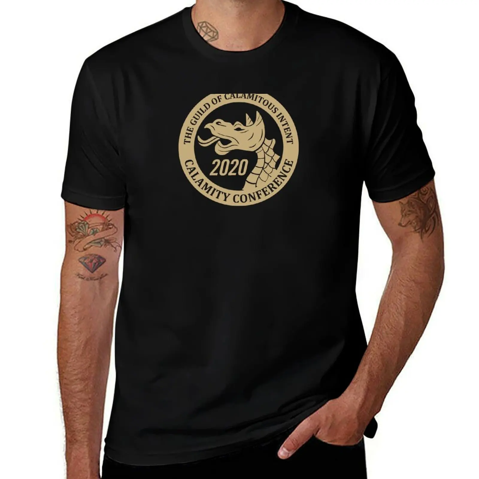 GCI Calamity Conferece 2020 FANCON Logo T-Shirt Fashion Letter Print T-Shirt