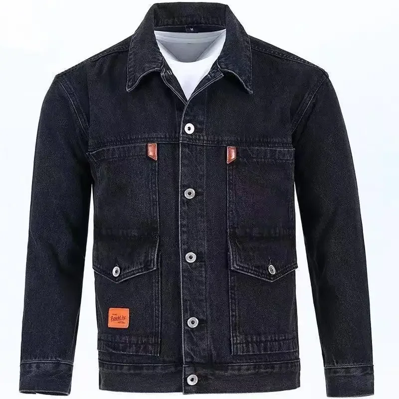 Abrigo vaquero para hombre, chaquetas vaqueras con botones de talla grande para mantener el calor, estética Joker a bordo, entrega rápida, precio bajo, costo de moda L S