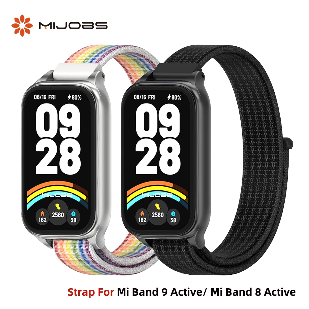 Strap Für Mi Band 9 Aktive Armband für Xiaomi Mi Band 9 Aktive Armband Redmi Band 3 Smart Band Zubehör Nylon Schleife