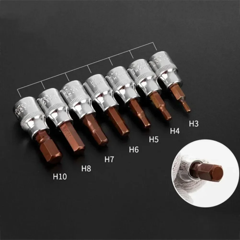 

3/8 Inch Drive Hex Bit Sockets H3 H4 H5 H6 H8 H10 T55 T50 T40 Sockets Wrench Screwdriver Bits Sockets Hand Tools Socket Joint