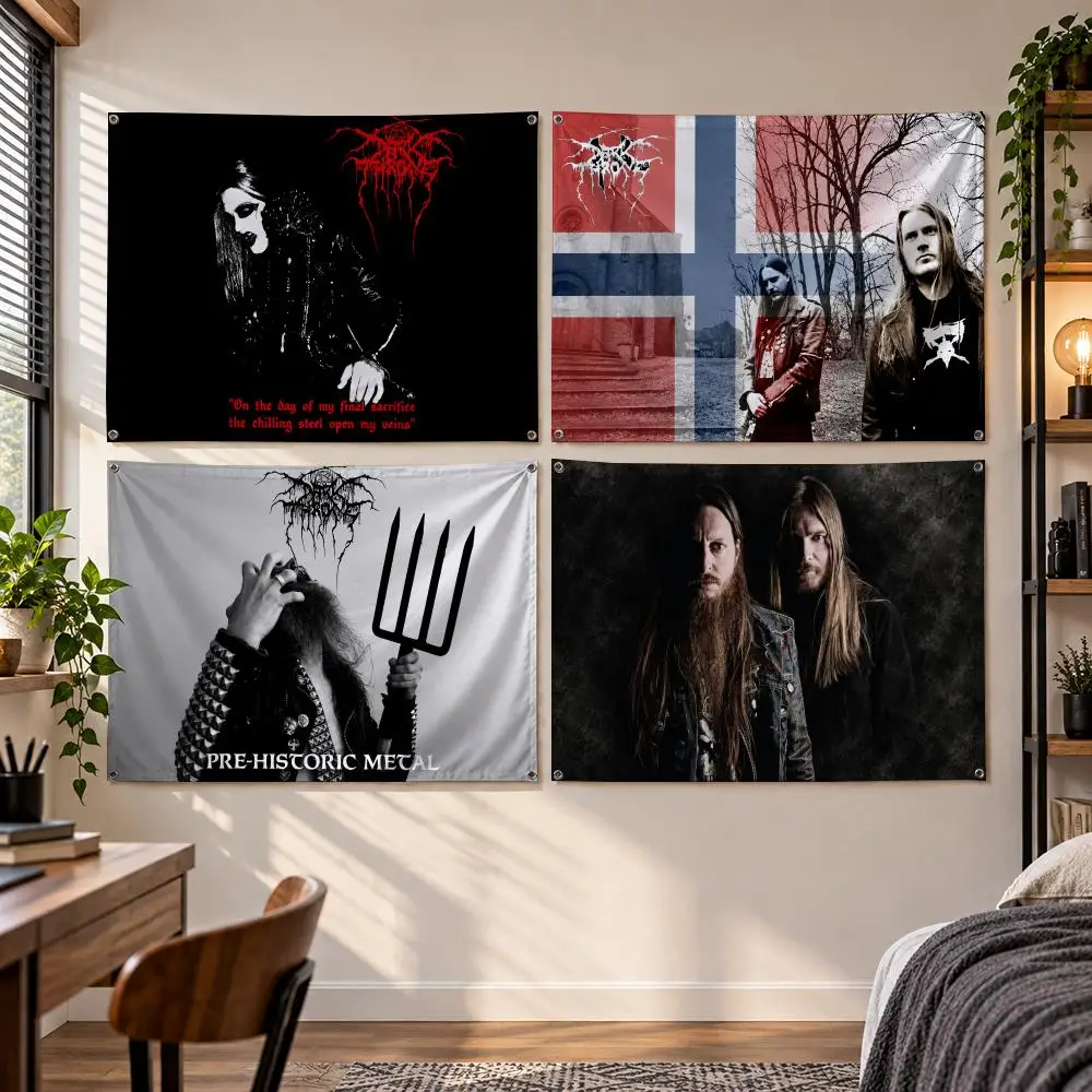 Band D-Darkthrone Flags Banner Decor for Bedroom,Garden,Party,Club,Gaming Room,Indoor Outdoor