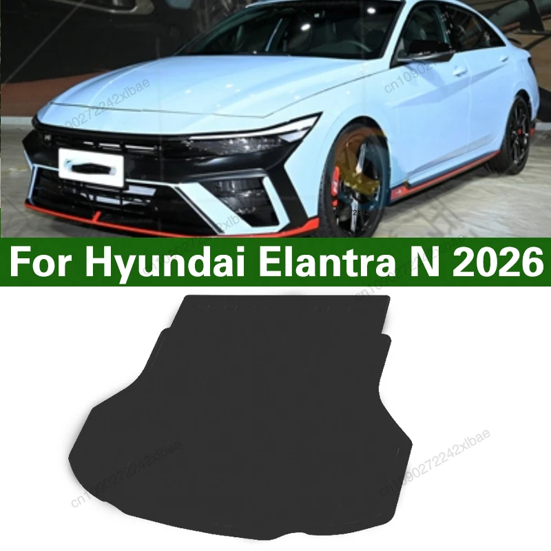 

Коврик в багажник автомобиля для Hyundai Elantra N 2021, подкладка для ног, аксессуары для украшения интерьера, водонепроницаемая накладка 2026