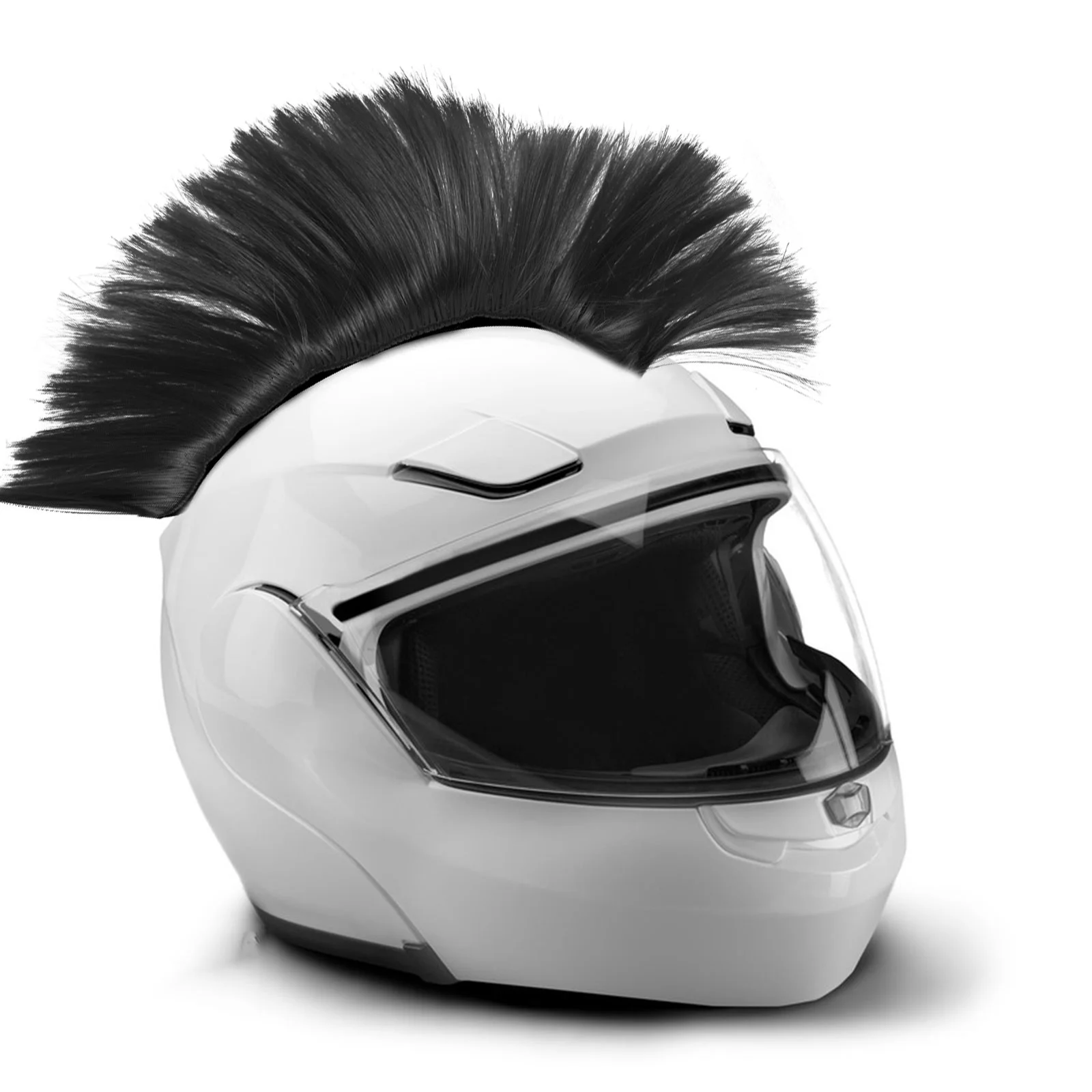 Motorcycle Hawks Dress Decor for Accessories Black Chemical Fiber Decoration Helmets