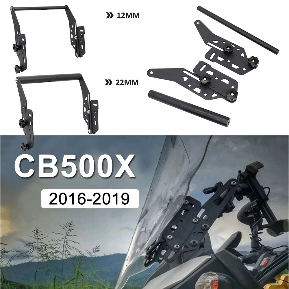

For Honda CB500X CB 500X 2016 2017 2018 2019 Motorcycle GPS Mount Phone Holder Windshield Bracket Kit Navigation Accessories