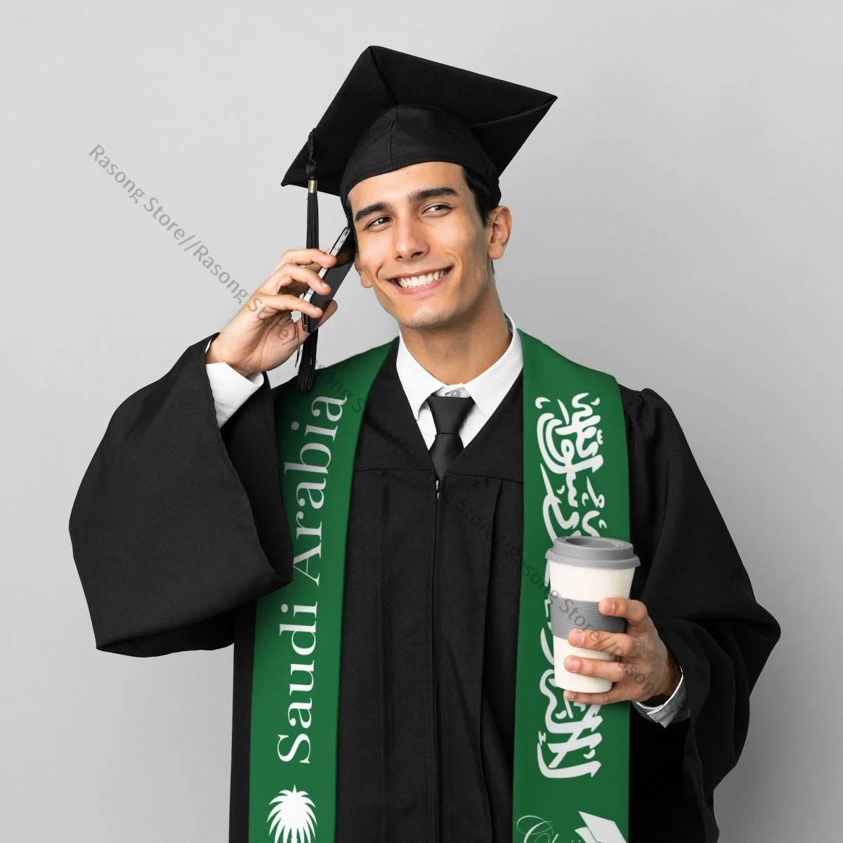 Saudi Arabian Unisex Adult Graduation Stole Shawl for Academic Commencements Celebration Uniform