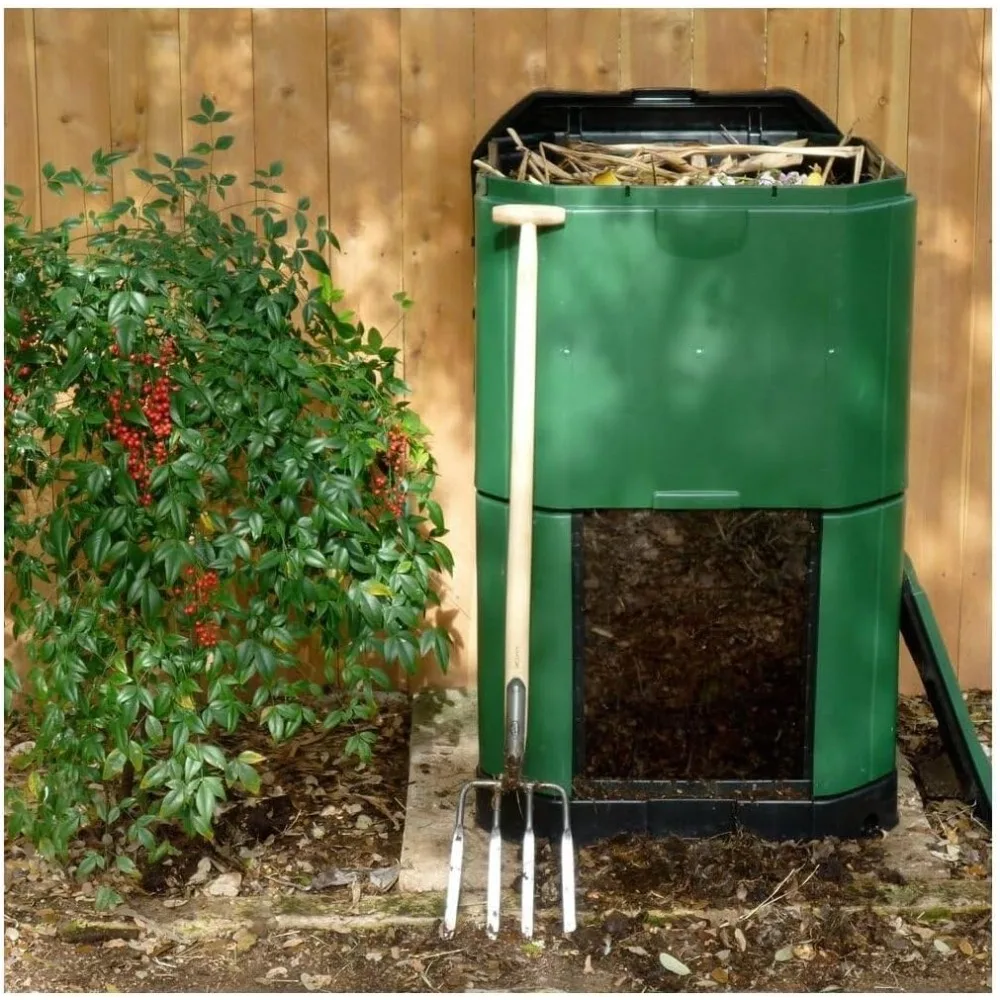 400 Insulated Compost bin 113 Gallon Green Insulated side walls and lid for year round operation