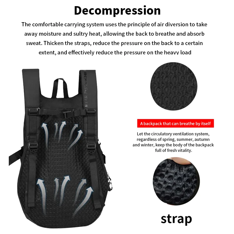 SFK Motorcycle Helmet Bag Large Capacity Backpack Outdoor Riding Gears Wear-resistant Splash-proof Fabric Night reflective Logo