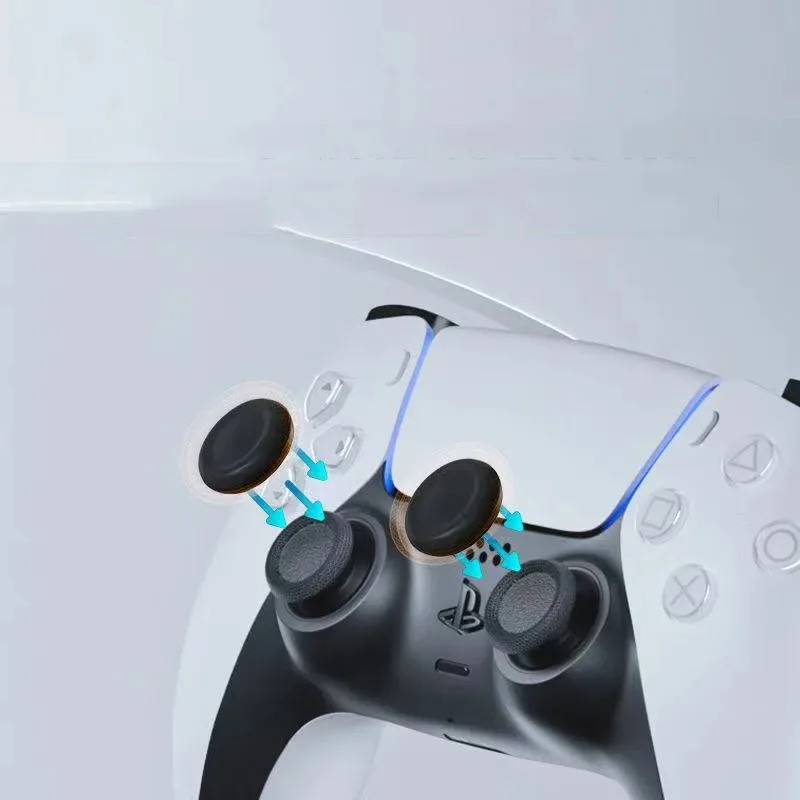 PS5/PS4 Controller Silicone Thumb Grip Caps, Anti-Slip Joystick Cover, Non-Skid Analog Stick Protector, Replacement Accessories view 5