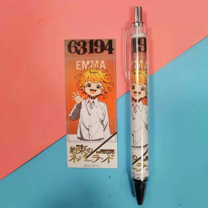 Emma Norman Isabella Popular Anime Ballpoint Pen Oil Pen Two-dimensional Peripheral Aesthetic Stationery Kawaii Student Gifts