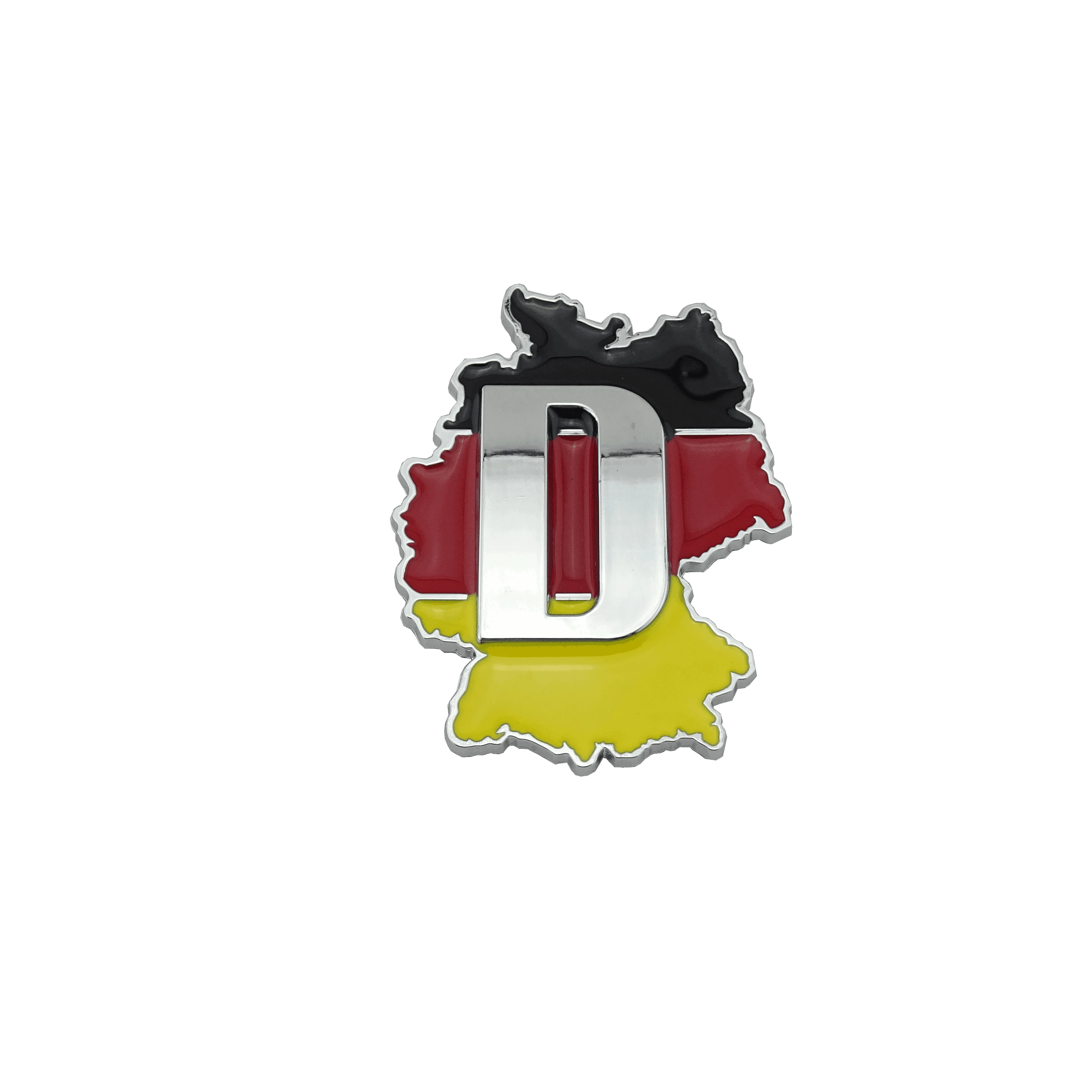 

Автомобильная наклейка с немецким флагом, решетка, эмблема, значок, 3D алюминиевые внешние аксессуары, универсальные для всех моделей автомобилей, наклейки на автомобиль Luopan