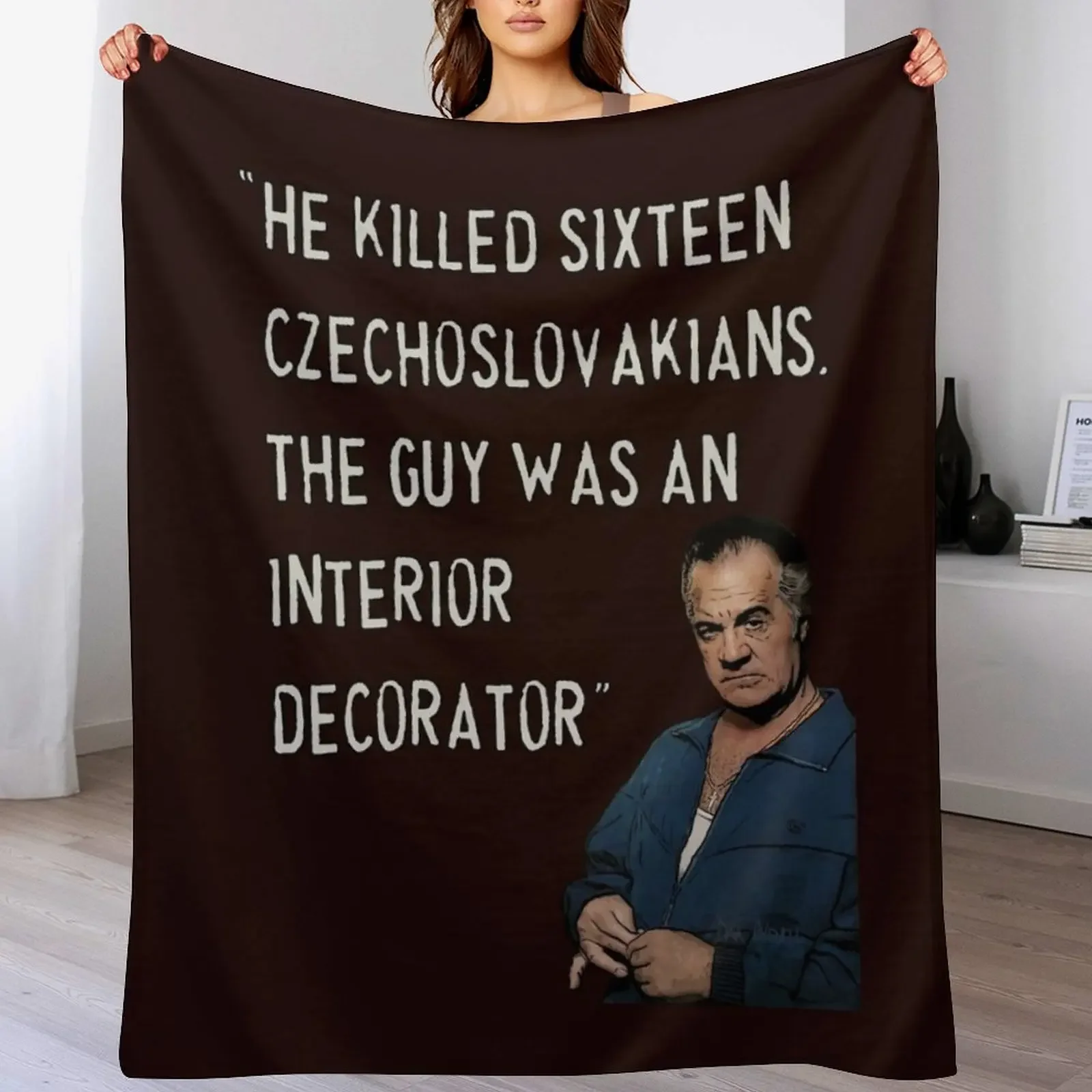 

Sopranos - Paulie Walnuts 2 Throw Blanket For Decorative Sofa Bed Blankets