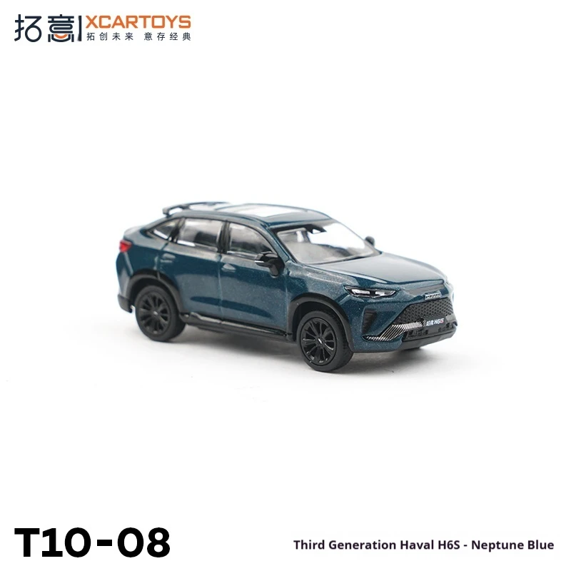XCARTOYS Model Samochodu ze Stopu Metali w Skali 1/64, Granatowy, Zabawka Transportowa, Model Bez Sterowania Radiowego