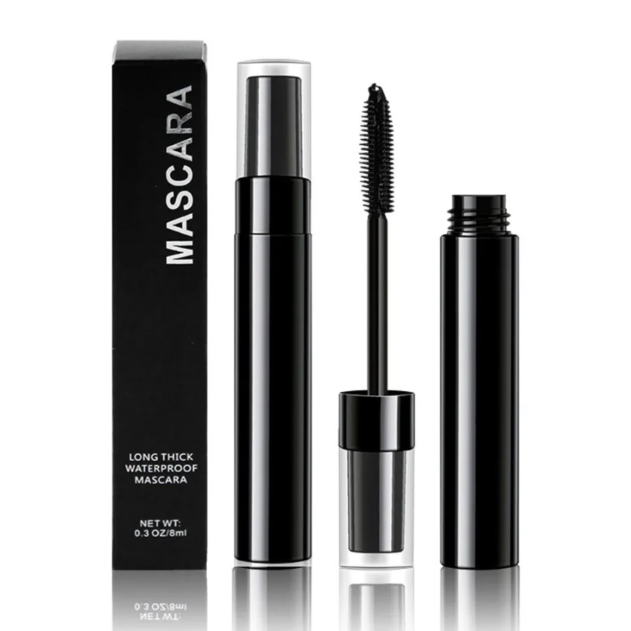 

Custom 10ml Vegan Black Tube Mascara Waterproof Long-lasting Silky Eyelashes Extension Thick Curling Mascara Bulk Makeup