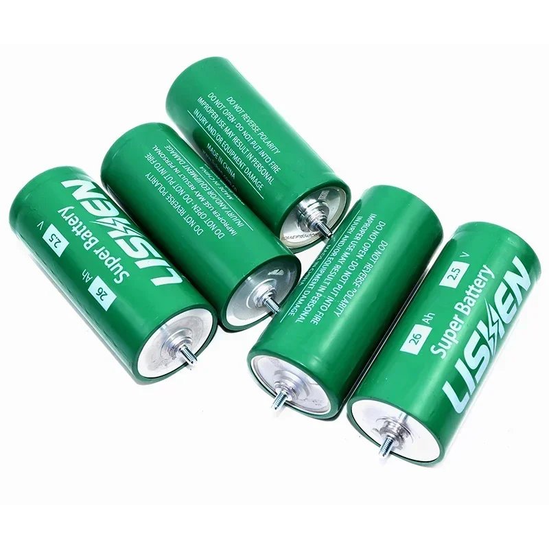 new 2.5V 26Ah LTO Battery DIY 12V 24V Battery Pack 100%original Lishen 20C Low Temperature Resistant Lithium Titanate Battery