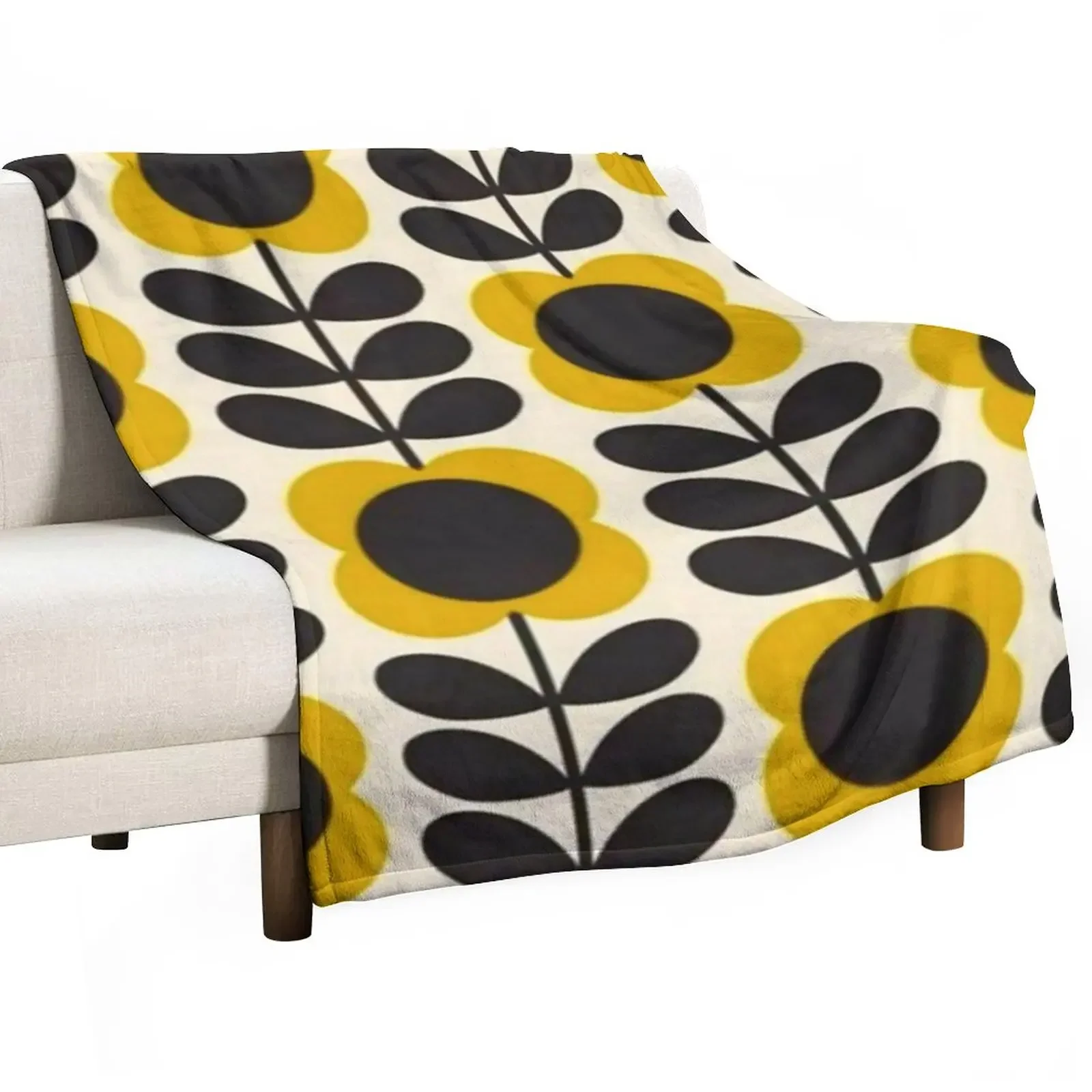 

Одеяло orla kiely с цветочным рисунком, покрывало с несколькими стеблями, роскошные диваны