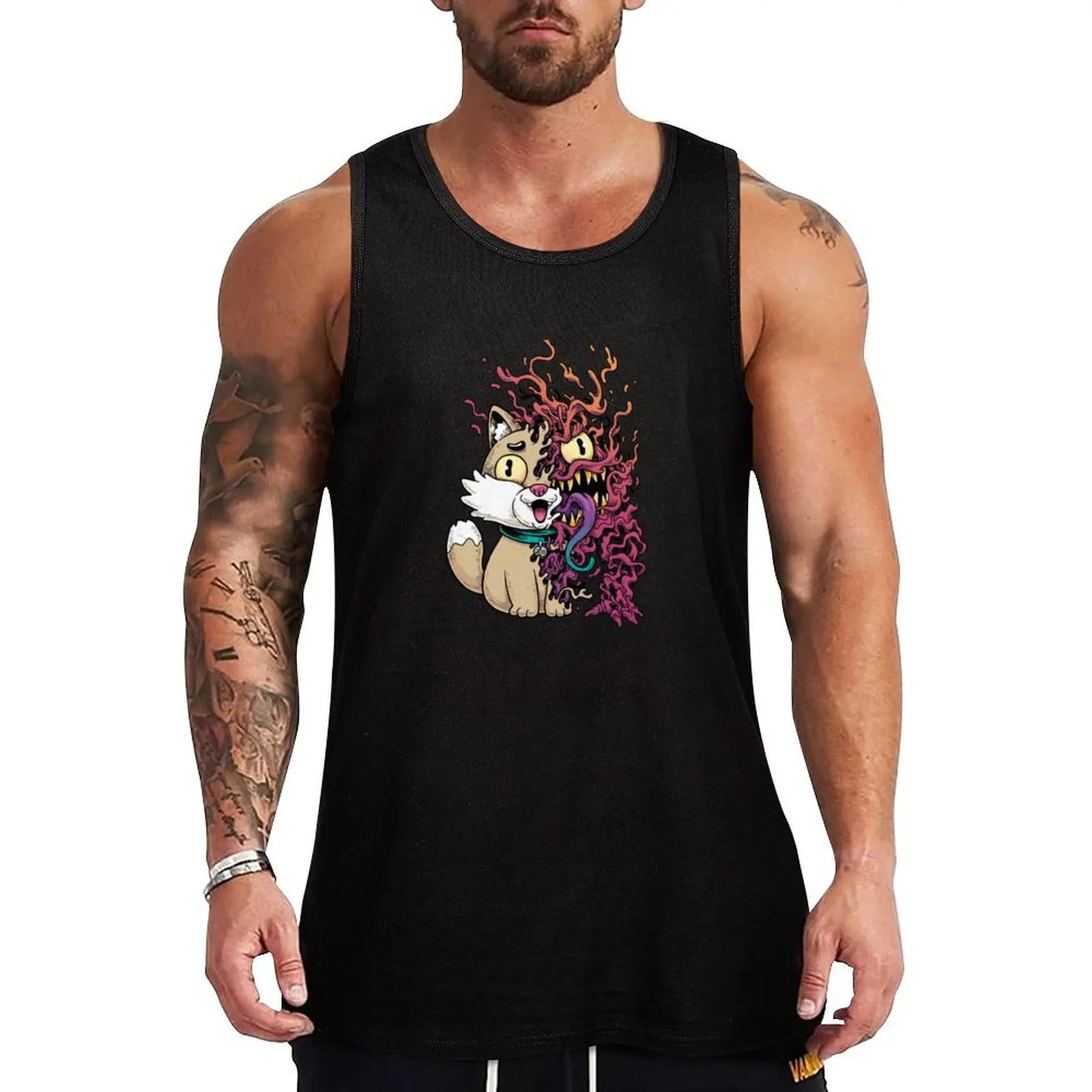 

All Cats Are Aliens Tank Top bodybuilding men clothes Men's fitness t-shirt Men's summer t-shirt Men's gym t-shirt