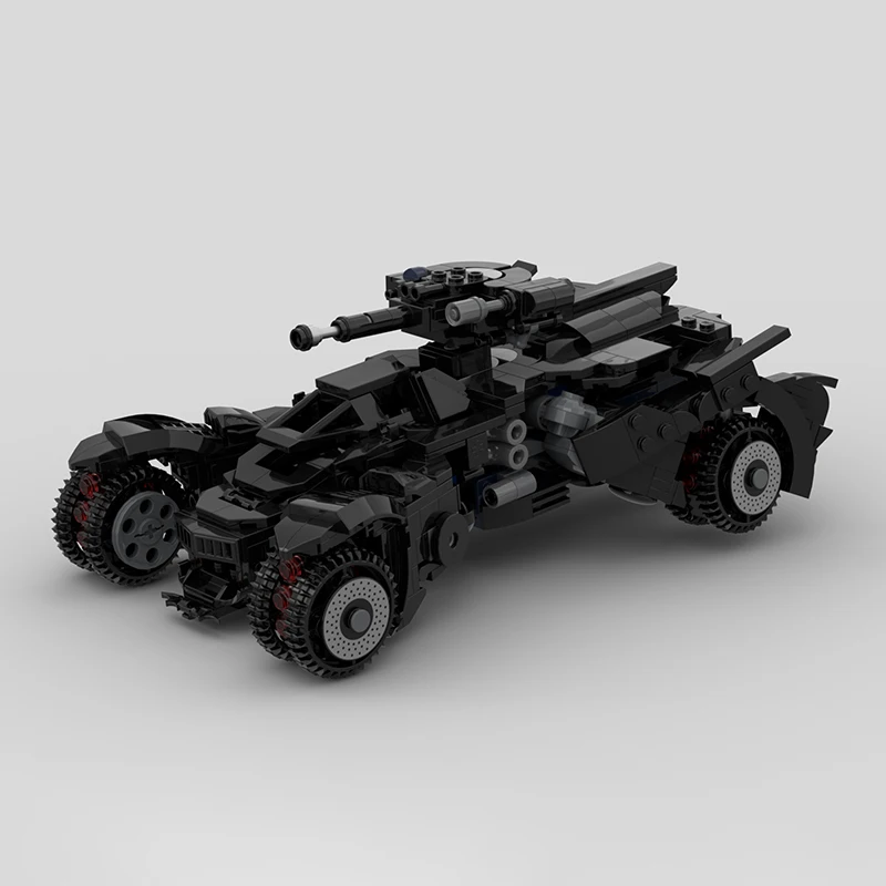 Animowany samochód z Bricklink superbohater rycerz techniczny serial Batmobiles Tumbler pojazd opancerzony klocki zabawki dla dzieci prezent