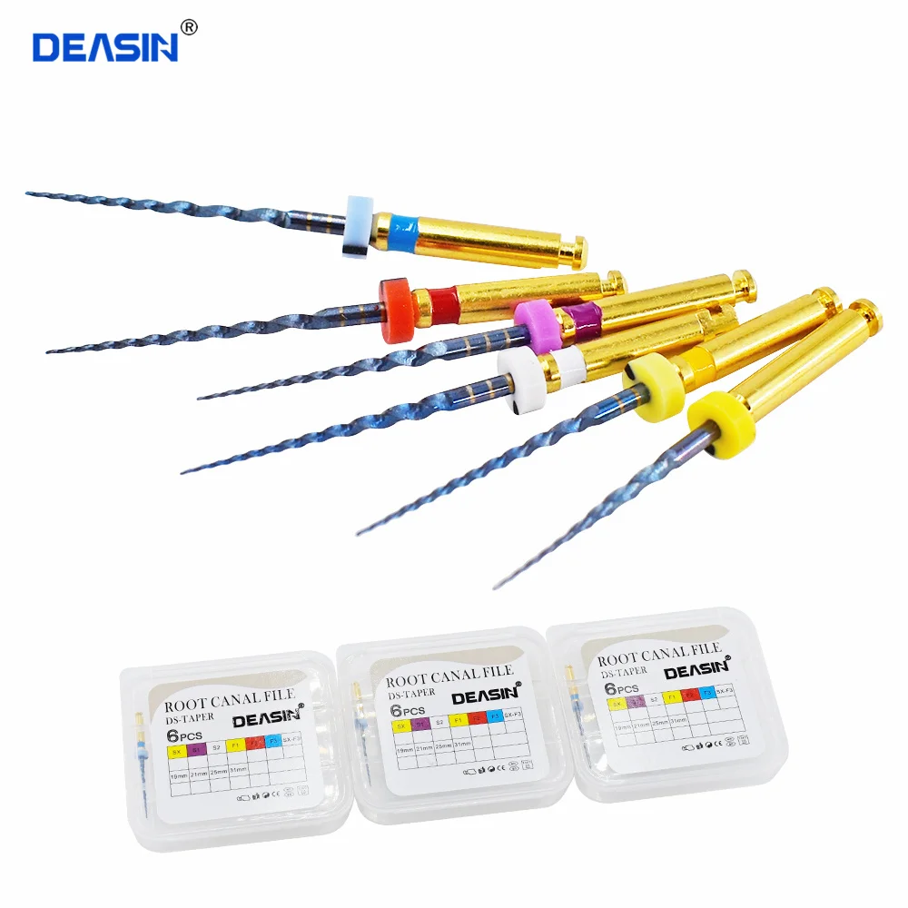 

Dental Heat Activated Canal Root Files SX-F3 25mm Engine Use Nickel-titanium Alloy Endodontic Tips