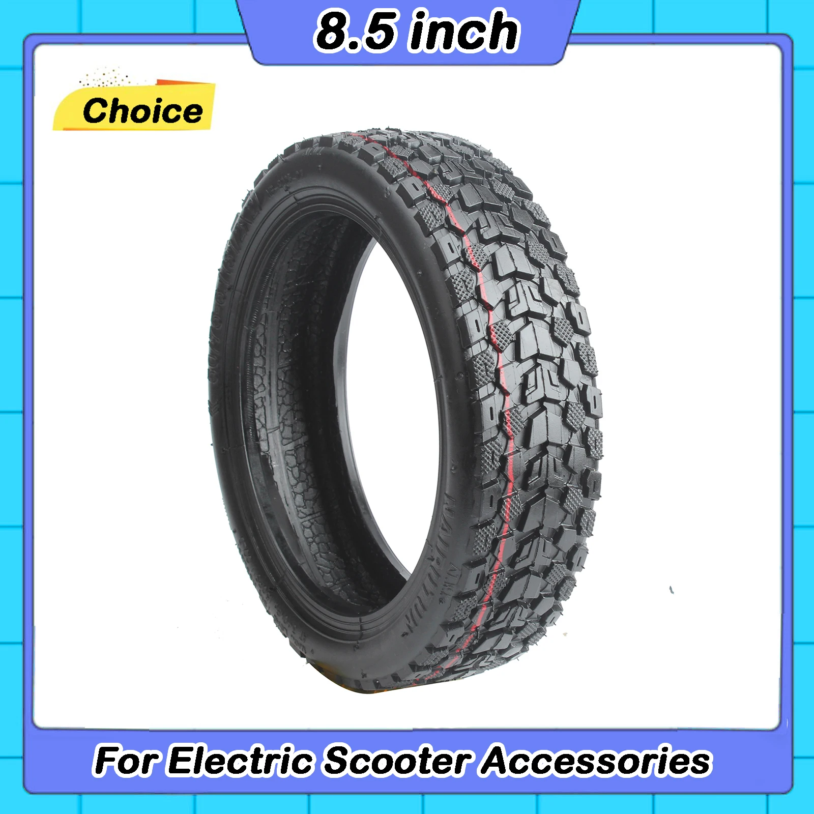 

8.5 Inch 50/75-6.1 Off Road Tubeless Tire 8 1/2x2 Inner Tube for Xiaomi M365 1S Pro2 Electric Scooter 8.5" Anti-slip Wheel Tyre