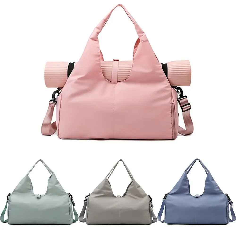 Bolsa de esterilla de Yoga con compartimentos para zapatos, soporte ajustable para esterilla de Yoga, bolso de natación impermeable, bolso de hombro con múltiples bolsillos, resistente al desgaste