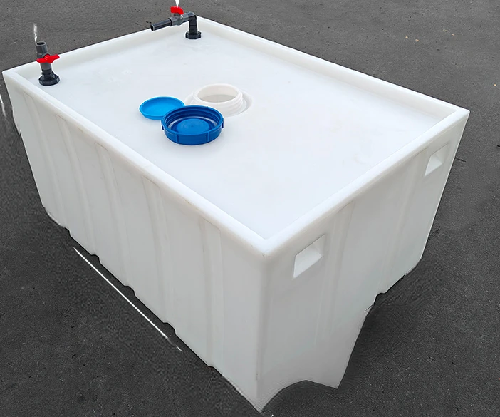 Horizontal thickened diesel drum 300L, car mounted square plastic fuel tank 350L, dedicated for pickup trucks