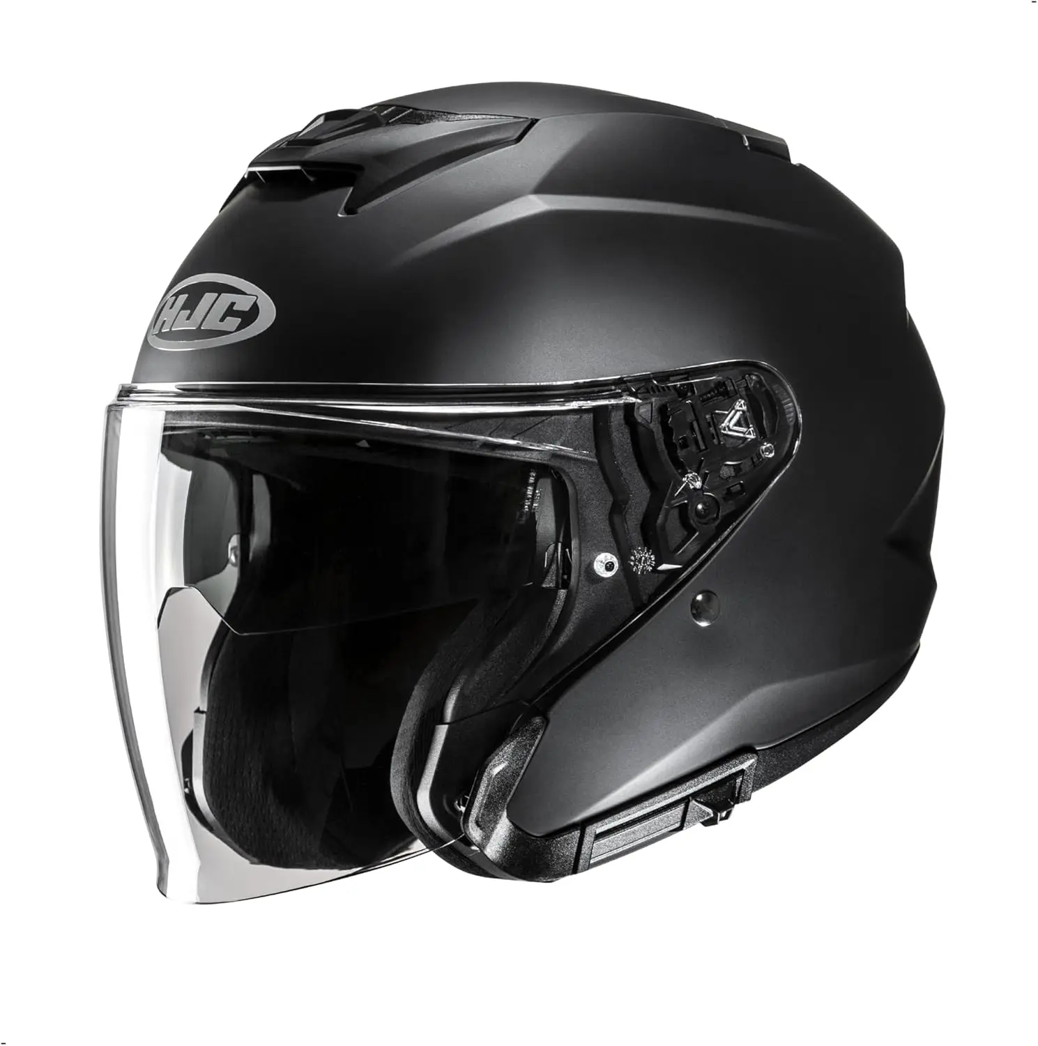 

i31 Solid Open Face Motorcycle Helmet, DOT Approved (Semi Flat Black, XX-Large)