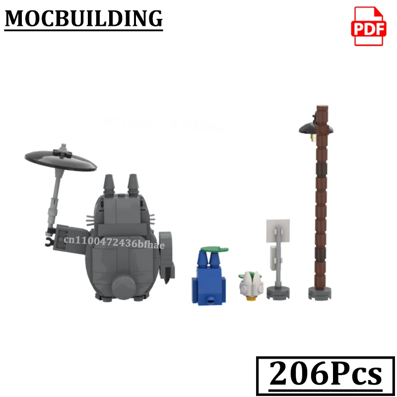 

Totoroed Bricks Model MOCBUILDING Bricks Creative Construction Anime Animal Shelf Decor Toys Gift Bricks