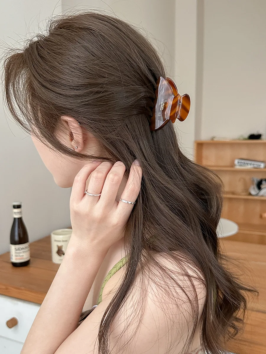 

Acetate Hair Claws Clips Medium Crab Hair Clamps Women Girls Acrylic Ponytail Hair Barrettes Hairpins Hair Accessories Fashion