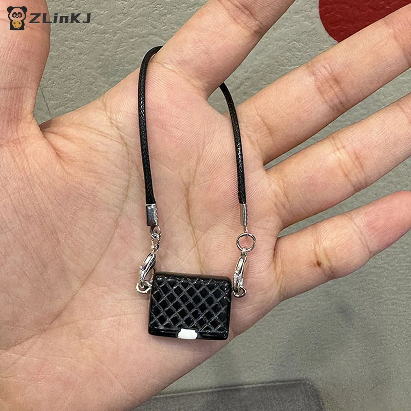 ▶1Pcs Doll Mini Bag Dress Up Plush Toy For 15/17cm Doll Accessories Dollhouse Hanging Neck Accessories Schoolbag Pendant