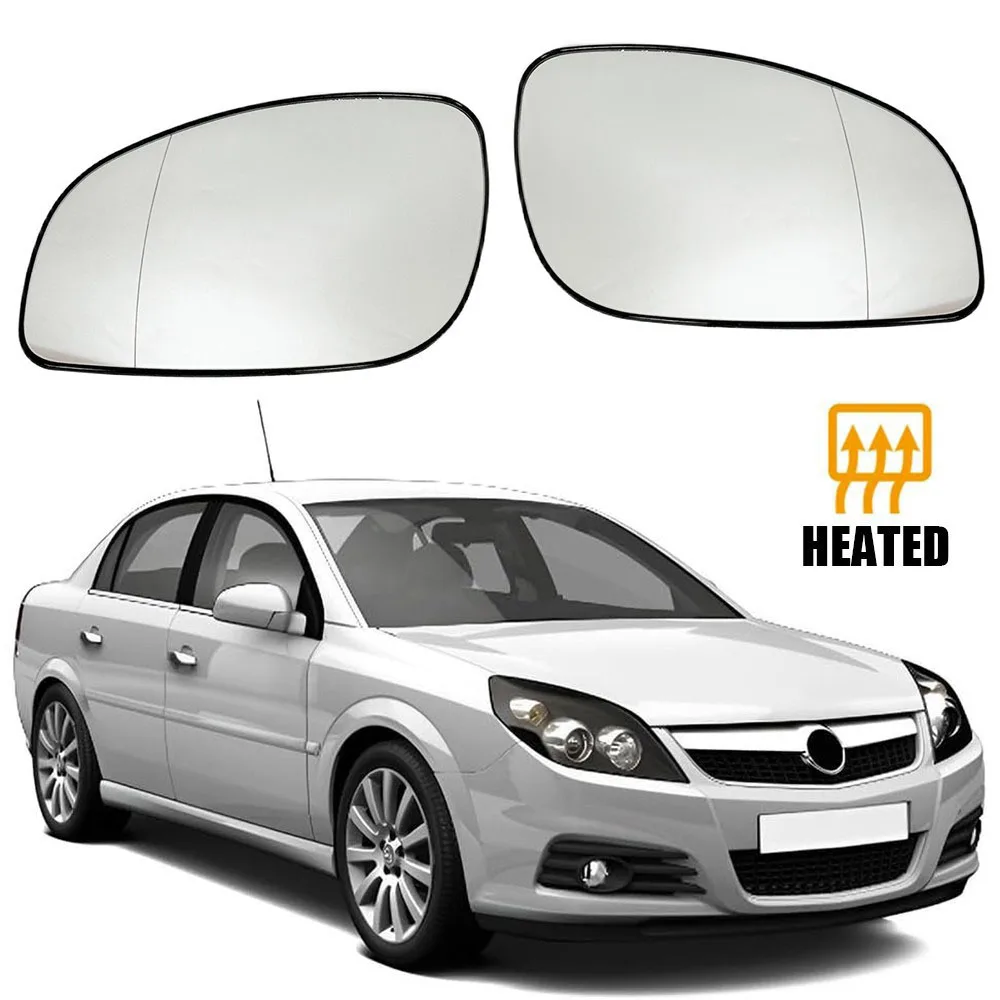 For Opel Vectra C Signum 2002-2008 1x Left Right Side Rear View Lens Split Mirror Heated Door Glass Rearview Accessories Parts