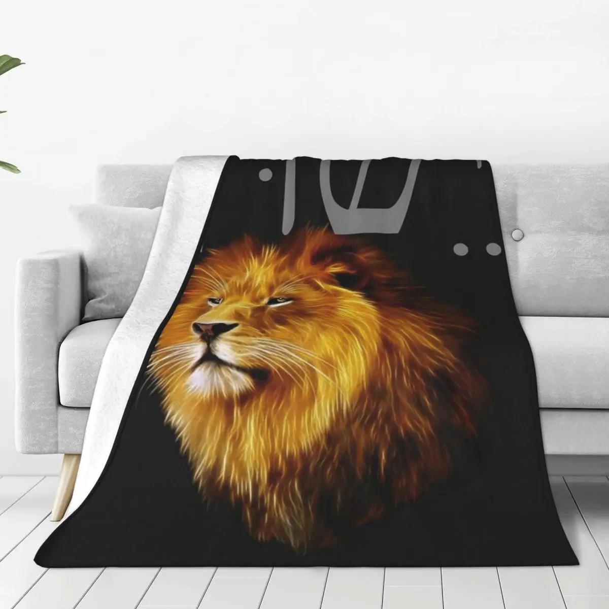 Lion Of Judah Hebrew Fo Blanket Fleece Lightweight Sofa Throw Blankets For Couch Bedding Travel Throws Bedspread Quilt