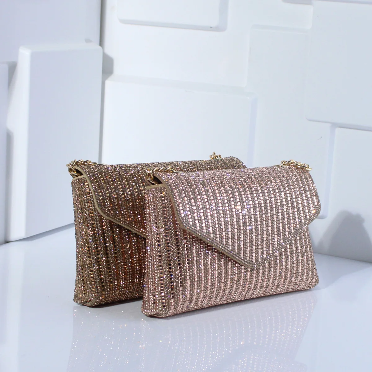 Light Luxury Fashion Flash Diamond Encrusted Dinner Bag Clutch Bag Exquisite High-End Dress Bag