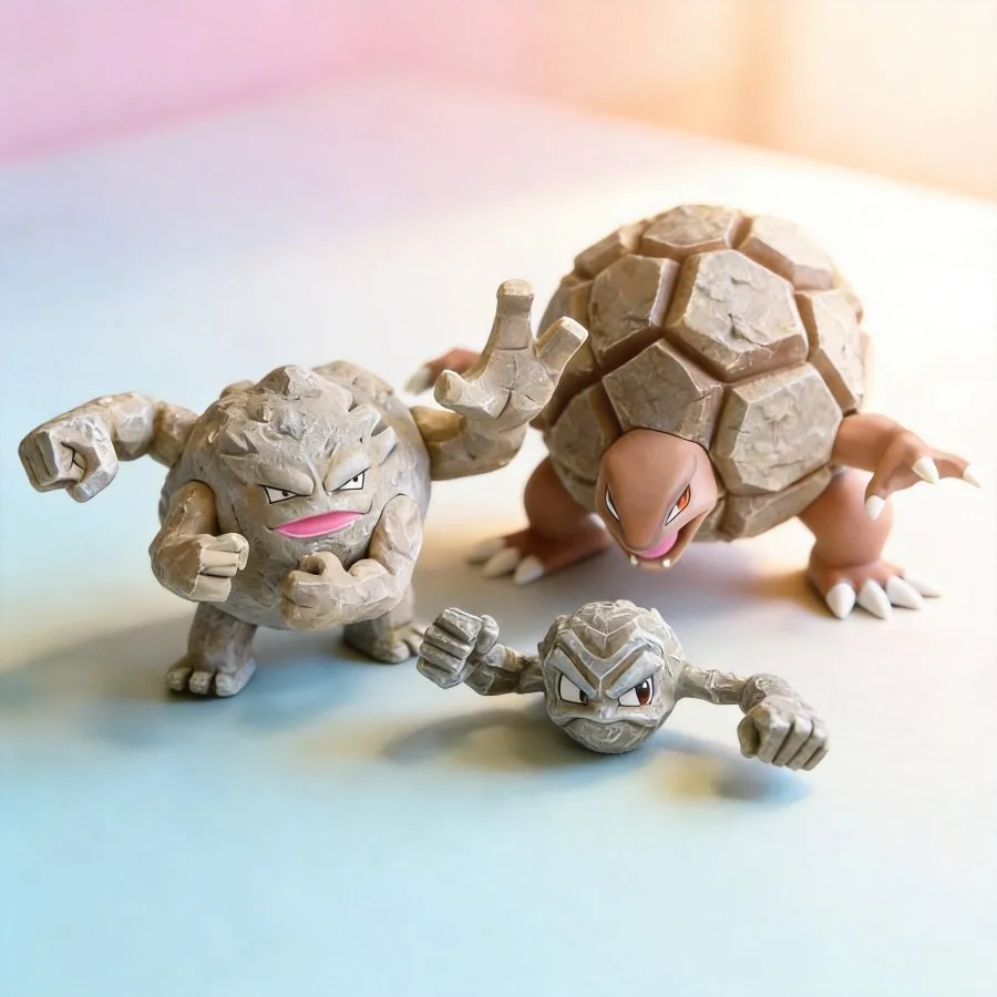 

Anime Pokemon Geodude Evolution Set Figure 8cm GK Statue Collectible Model Toy Desktop Ornament for Fans Ho...